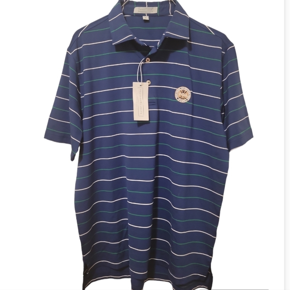 Private Estate PGA Golfers Association Striped Polo Shirt Size S